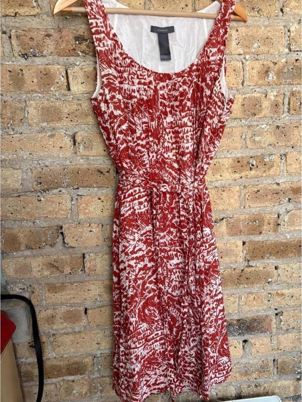 Liz Claiborne Women's Red and Orange Dress